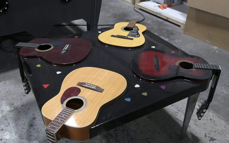 guitar table made from a CNC Boss plasma table