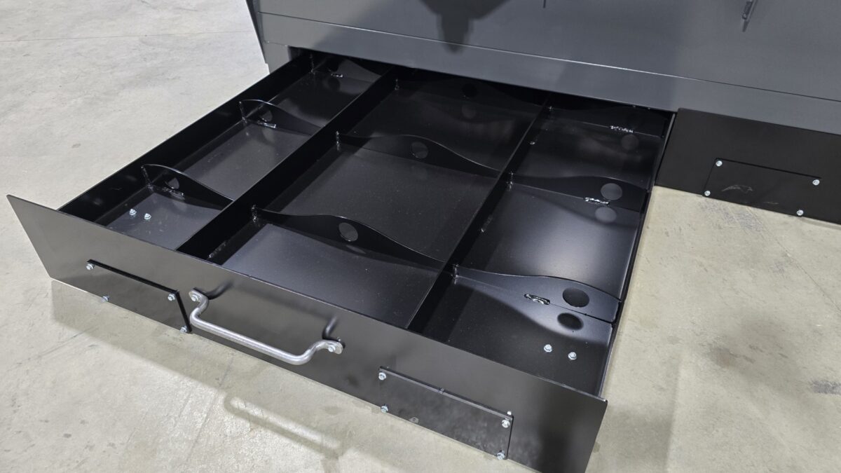 picture of the drawers on downdraft table